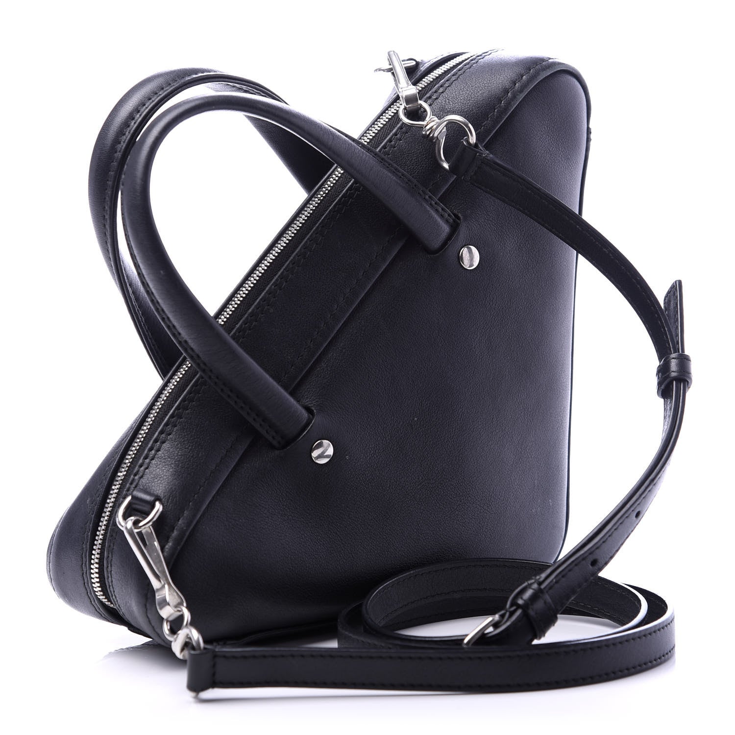 Balenciaga Calfskin XS Triangle Duffle Black 3 of 10