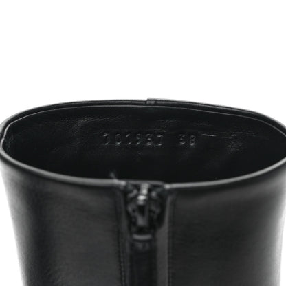 Balenciaga Soft Leather Lady Pedestal 90mm Booties 38 Black 8 of 10