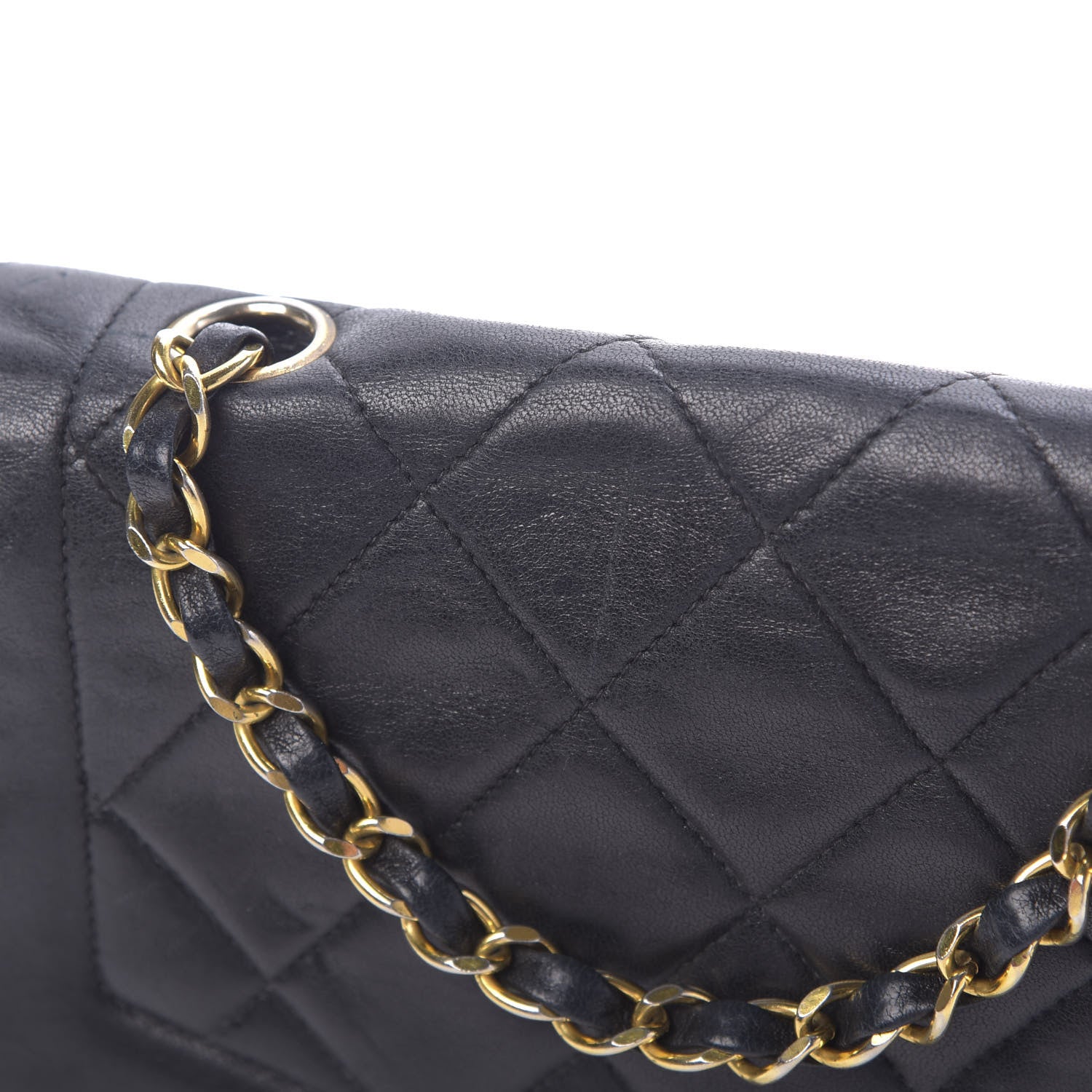 Chanel Lambskin Quilted Small Single Flap Black 13 of 14