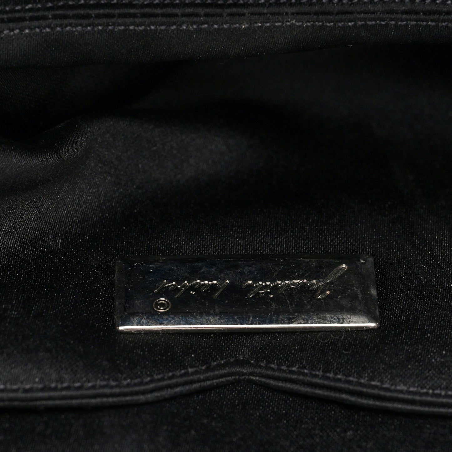 Swarovski Crystal Minaudiere Clutch Black Silver