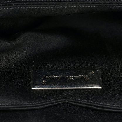 Judith Leiber Swarovski Crystal Minaudiere Clutch Black Silver 7 of 10