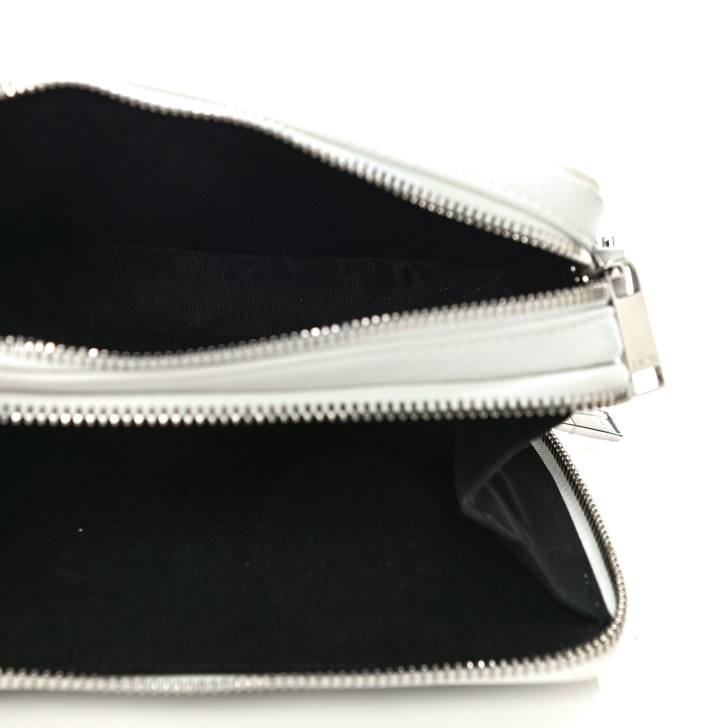 X DANIEL ARSHAM Grained Calfskin Newspaper Messenger White
