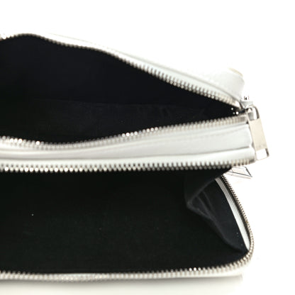 Christian Dior X DANIEL ARSHAM Grained Calfskin Newspaper Messenger White 6 of 10