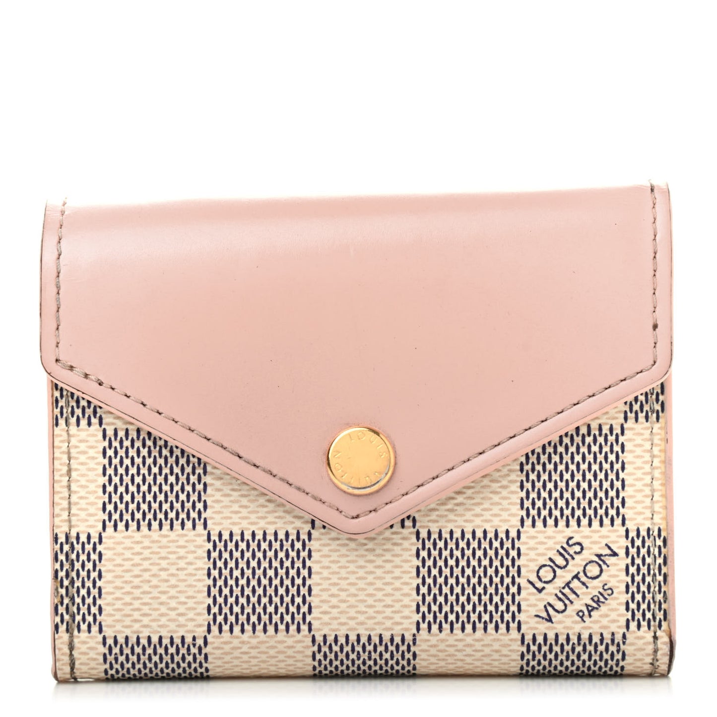 Damier Azur Zoe Wallet Rose Ballerine