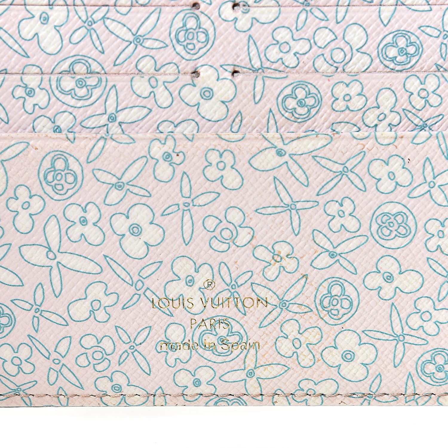 Louis Vuitton Monogram Fleuri Insolite Wallet Rose 6 of 13
