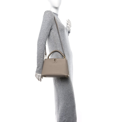 Louis Vuitton Taurillon Capucines BB Galet 2 of 11