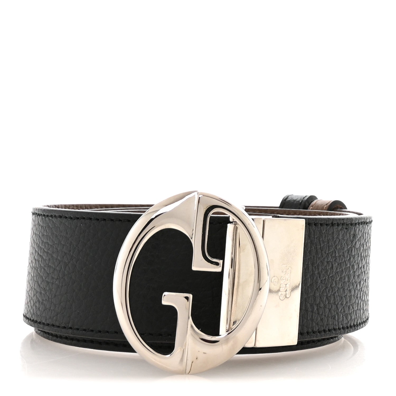 Gucci Calfskin 1973 Reversible Belt 90 36 Black Brown 1 of 6
