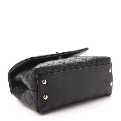 Chanel Caviar Quilted Mini Coco Handle Flap Black 4 of 10