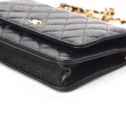 Chanel Caviar Quilted Wallet On Chain WOC Black 6 of 11