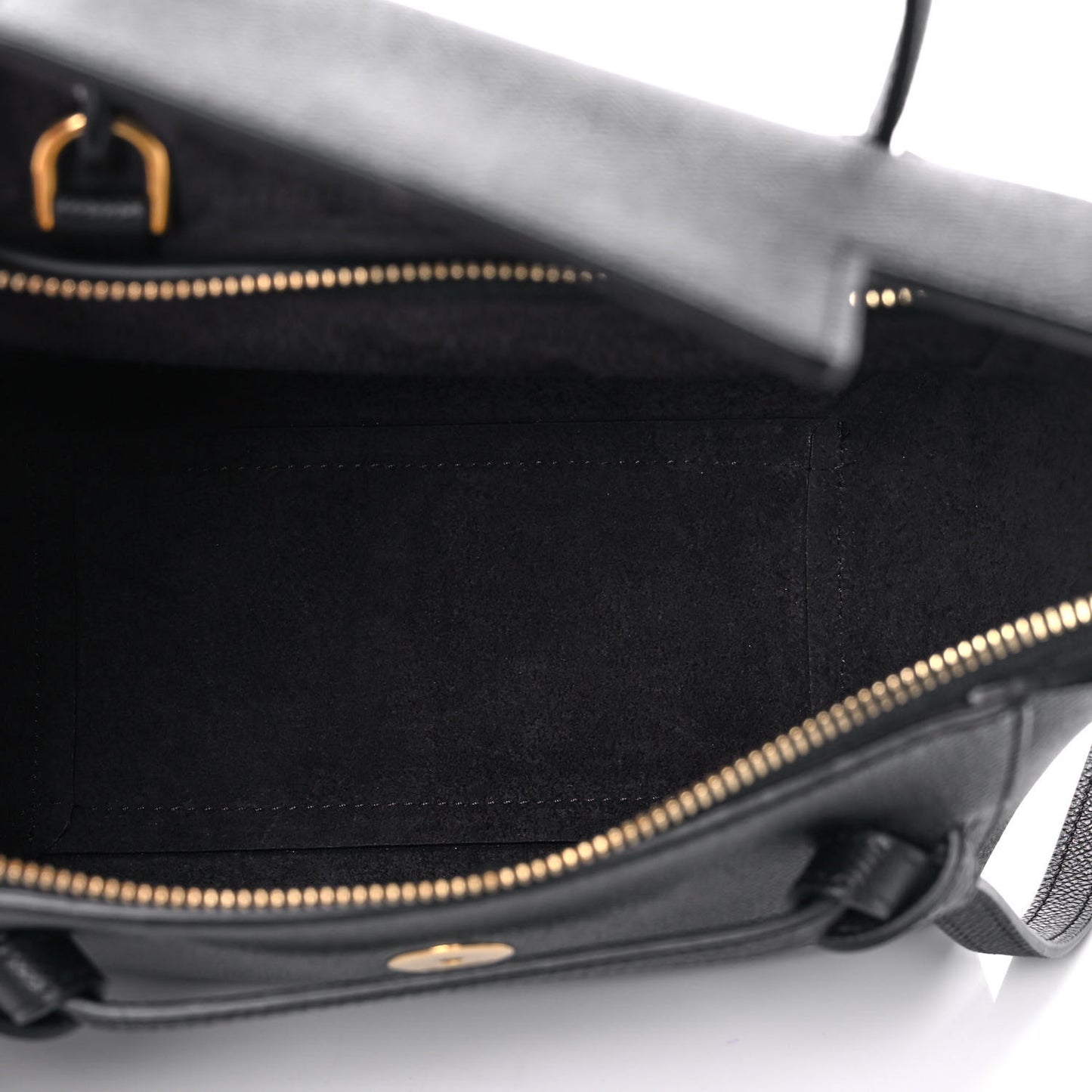 Grained Calfskin Nano Belt Bag Black