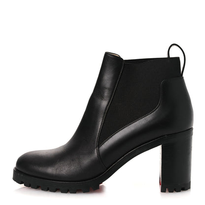 Christian Louboutin Calfskin Marchacroche 70 Chelsea Boots 40.5 Black 1 of 11