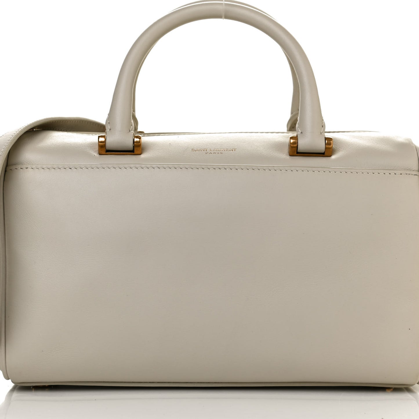 Calfskin Classic Baby Duffle Dove White