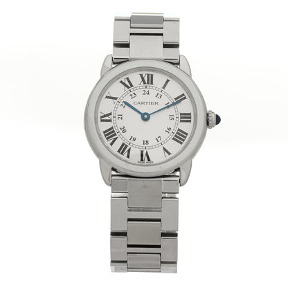 Cartier Stainless Steel 29mm Ronde Solo Quartz Watch 1 of 4