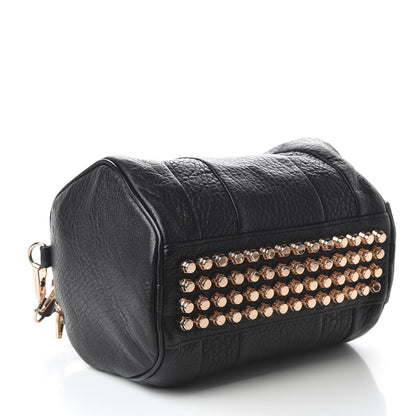 Alexander Wang Pebbled Lambskin Rockie Black Rose Gold Hardware 4 of 9