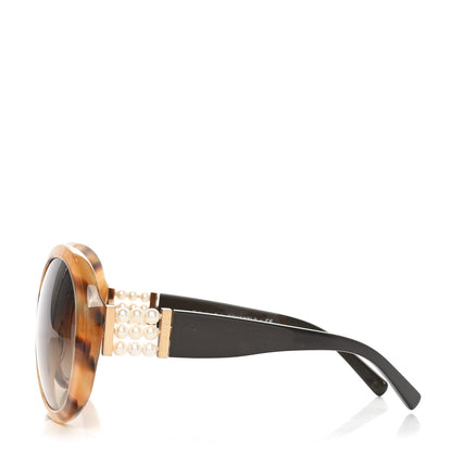 Chanel Acetate Pearl Sunglasses 5159-H Light Tortoise 3 of 6