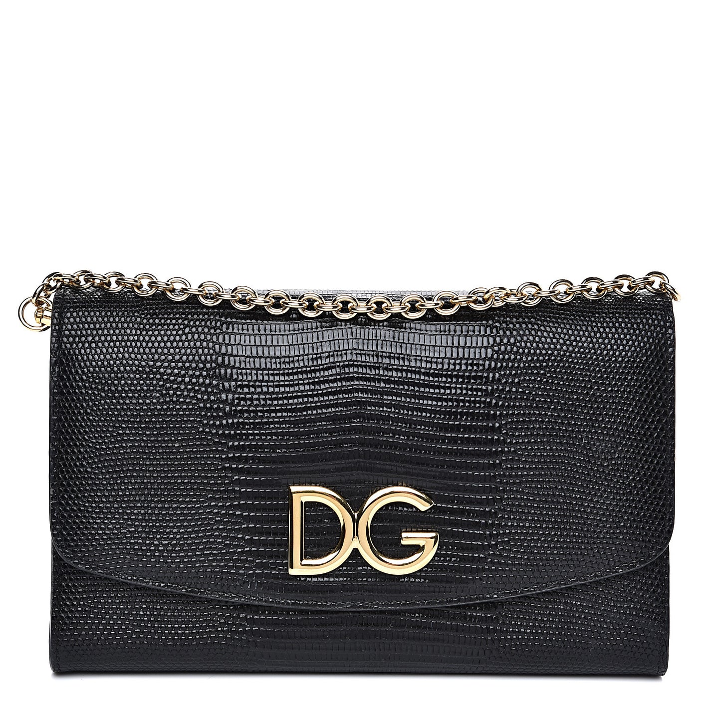 Lizard Effect Wallet On Chain Black