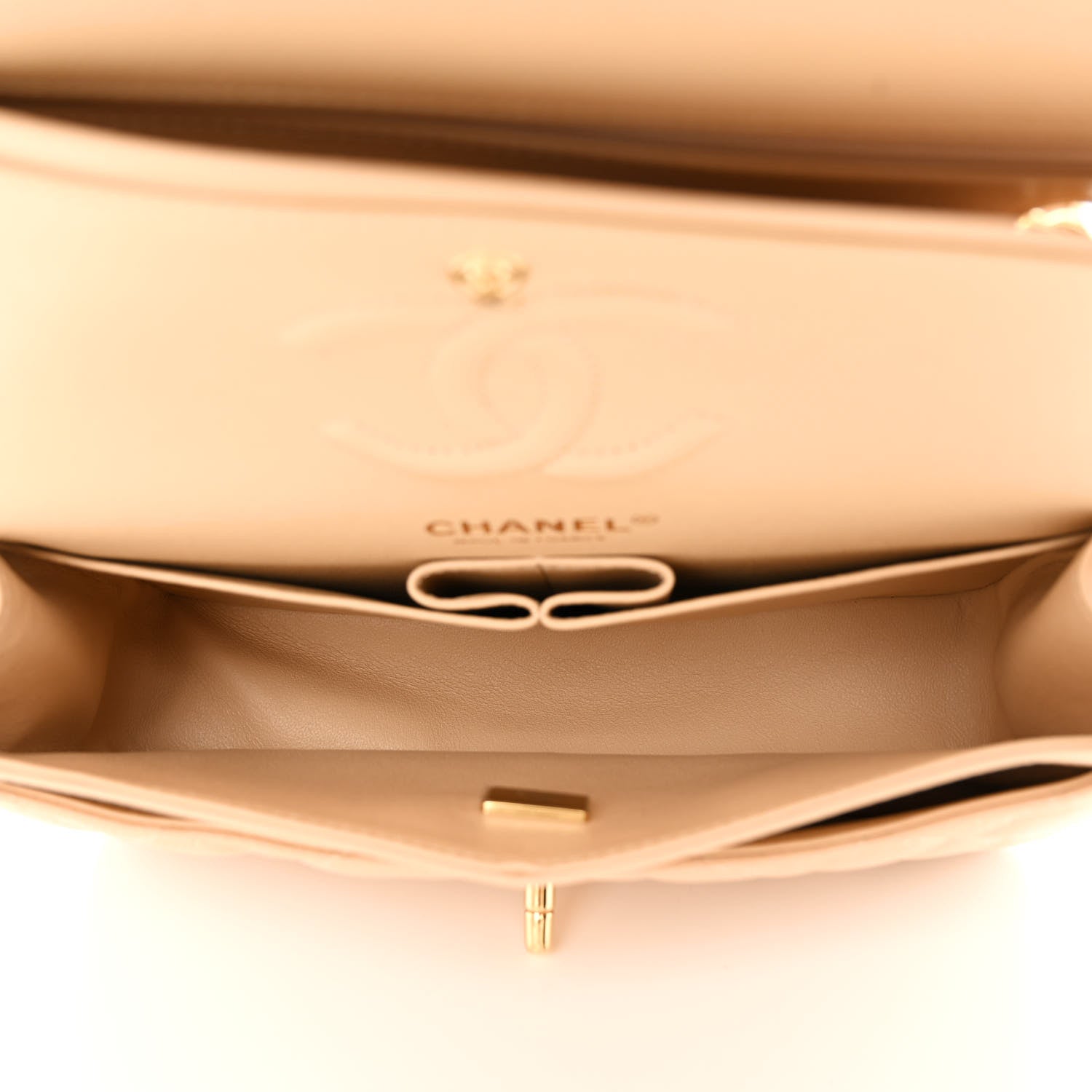 Chanel Caviar Quilted Small Double Flap Beige 5 of 11