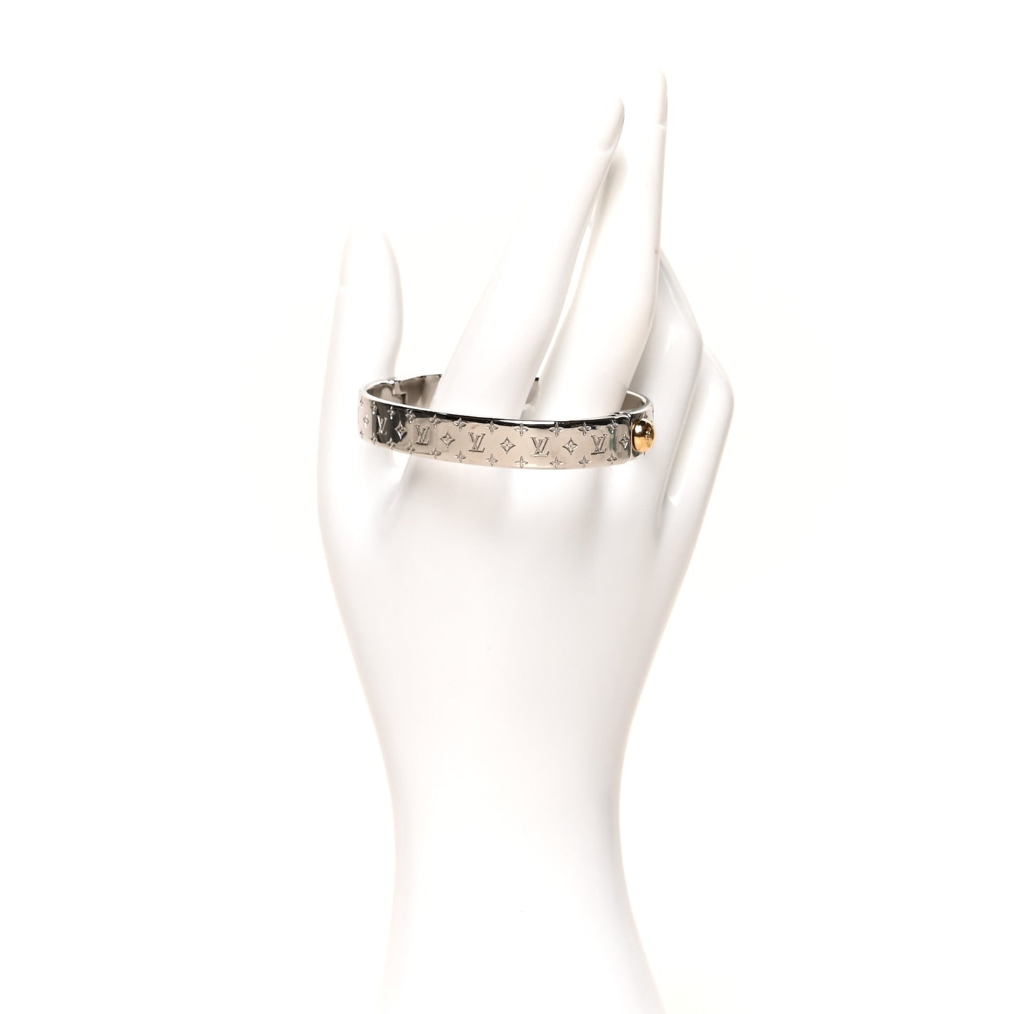 Palladium Monogram Nanogram Cuff S Silver