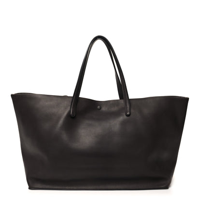 The Row Polished Saddle Calfskin Idaho XL Dark Brown 1 of 13