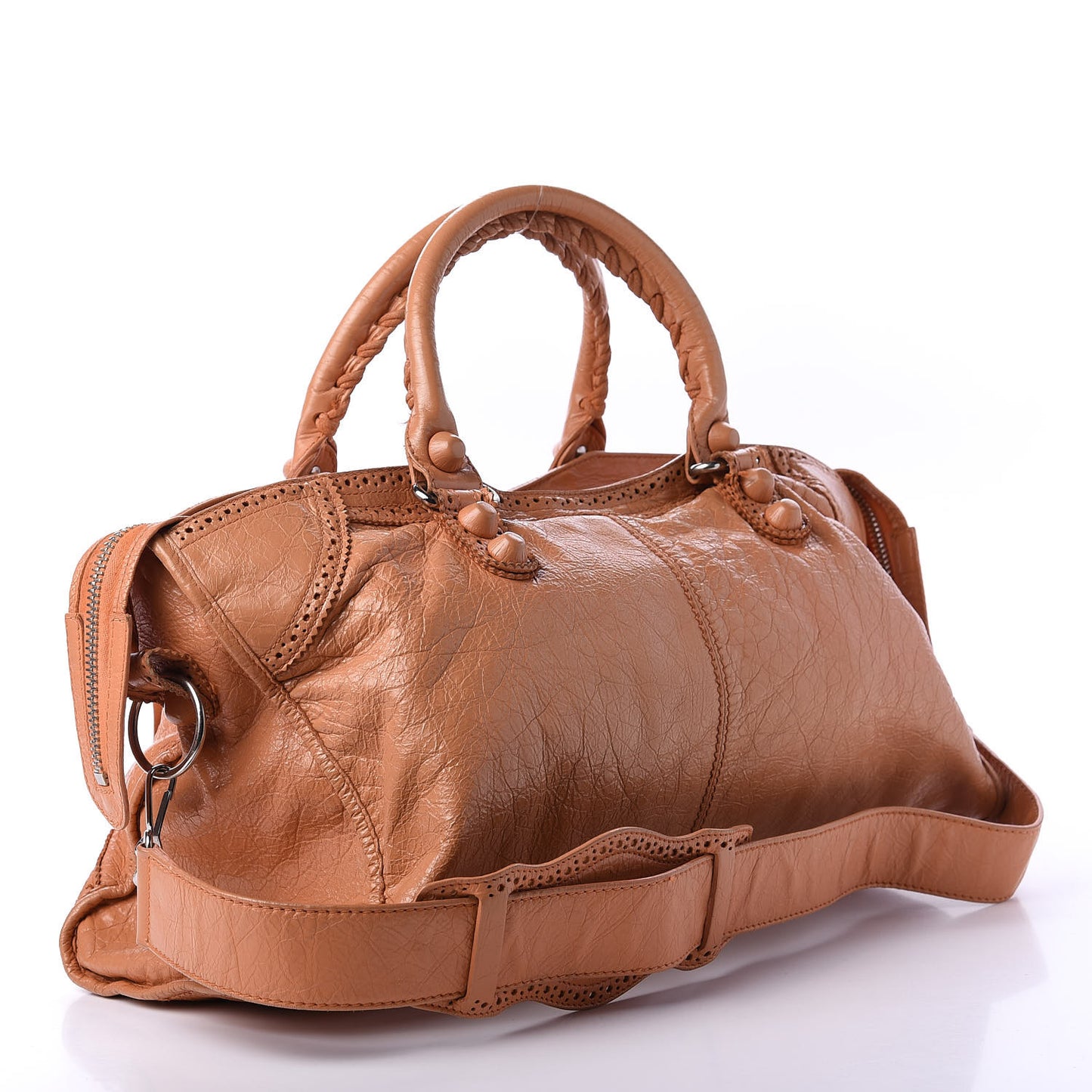 Agneau Giant Brogues Hardware Part Time Rose Blush