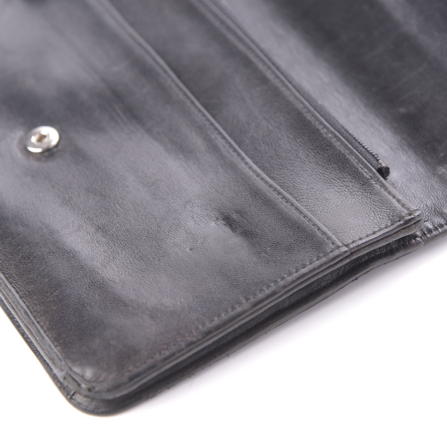 Chanel Lambskin CC Timeless Clutch Black 12 of 13
