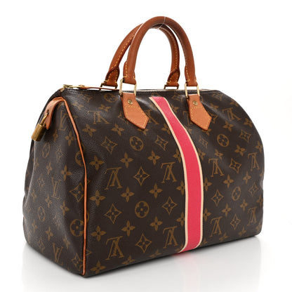 Louis Vuitton Monogram My LV Heritage Speedy 30 Fuchsia Ivory 3 of 10