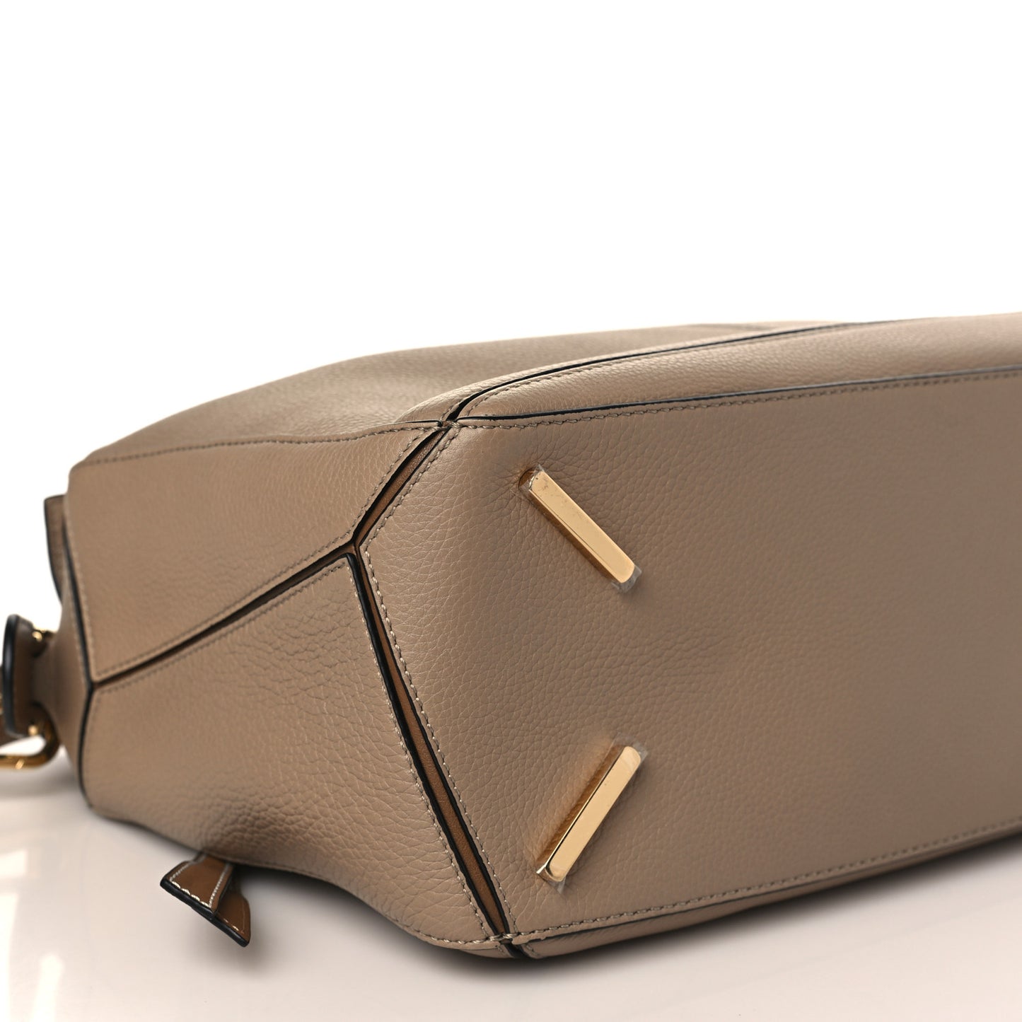 Calfskin Medium Puzzle Bag Sand Mink