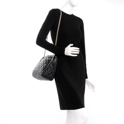 Chanel Aged Calfskin Quilted Large Reissue Camera Case Black 2 of 10