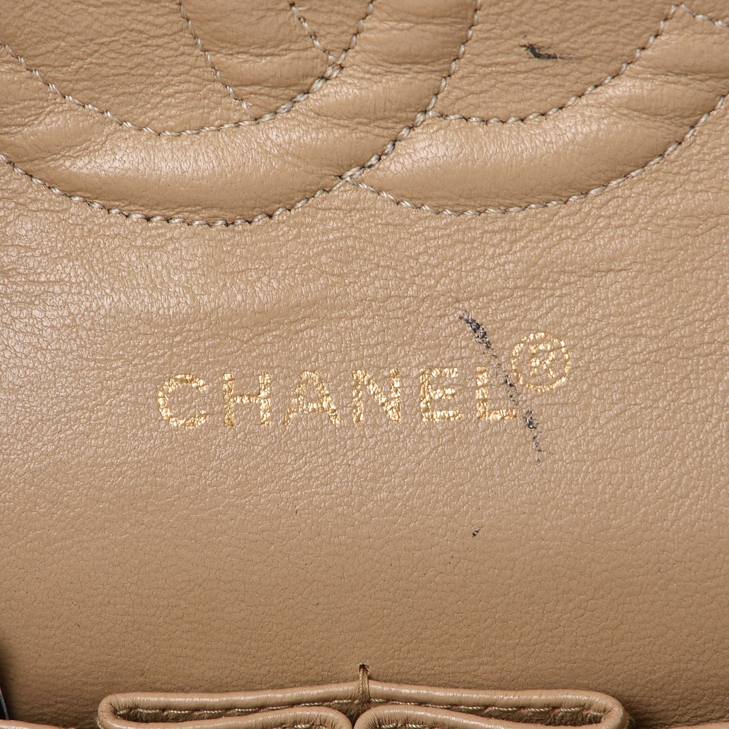 Chanel Lambskin Quilted Medium Double Flap Beige 7 of 16