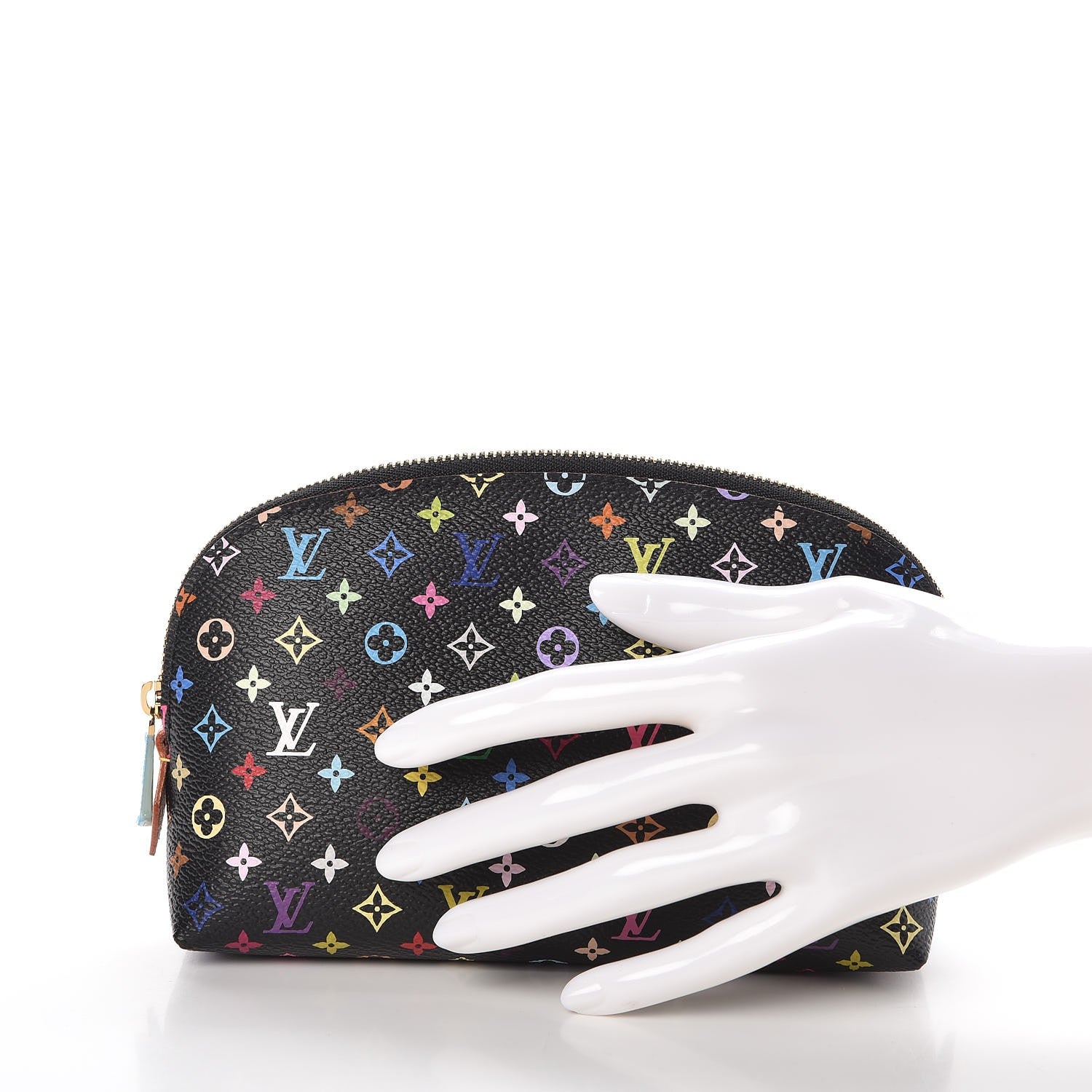 Louis Vuitton Monogram Multicolor Cosmetic Pouch Black Grenade 2 of 7