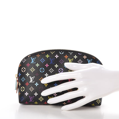 Louis Vuitton Monogram Multicolor Cosmetic Pouch Black Grenade 2 of 7