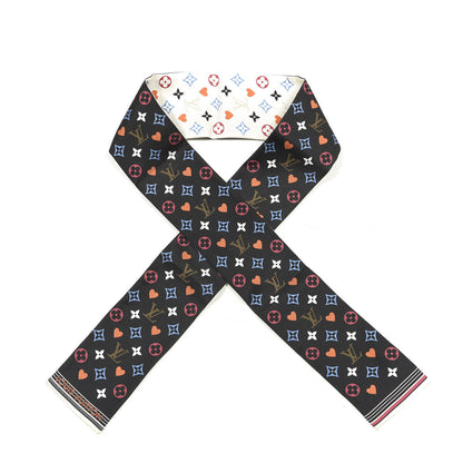 Louis Vuitton Silk Game On Bandeau Black White 1 of 7