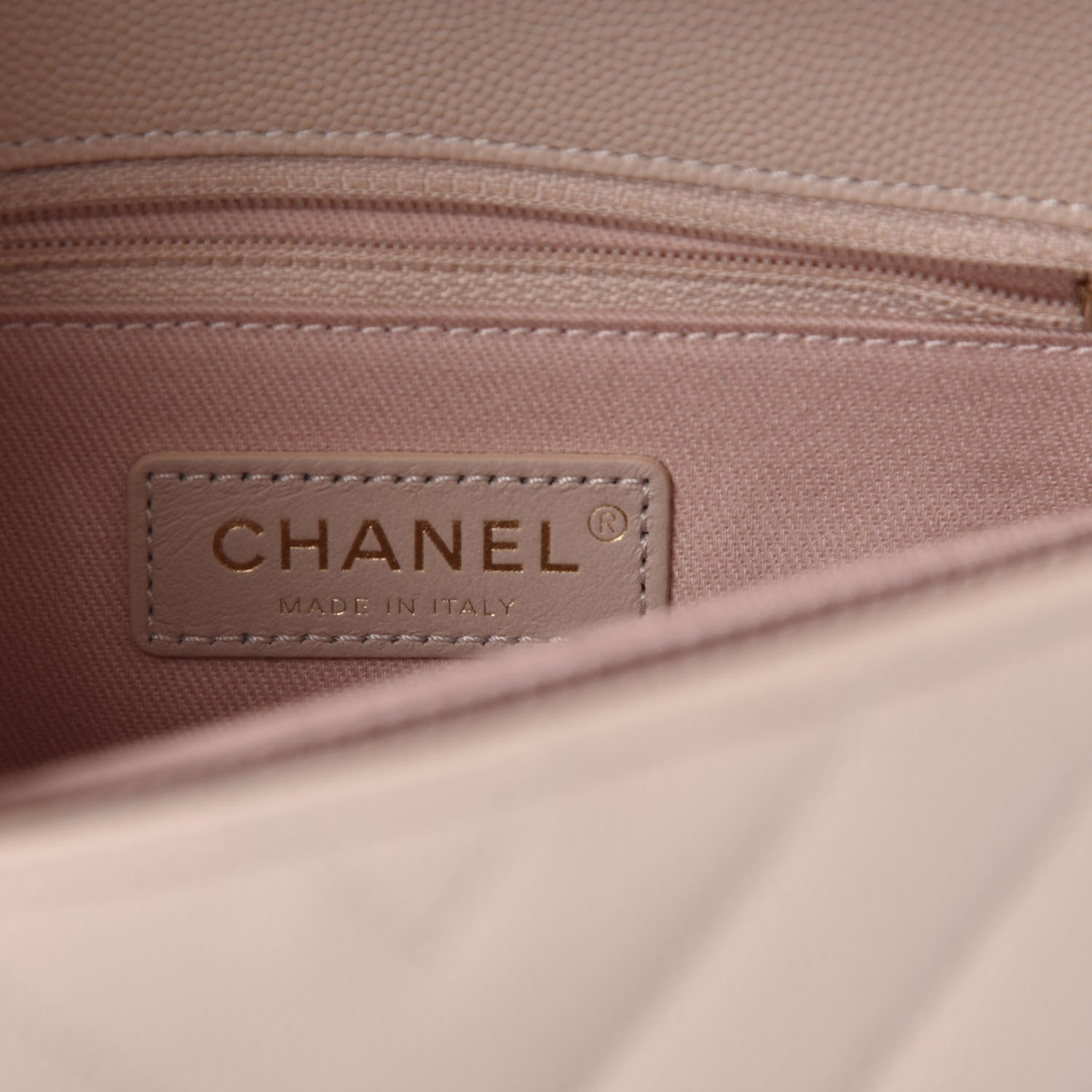 Chanel Caviar Lizard Embossed Chevron Quilted Mini Coco Handle Flap Beige 8 of 10