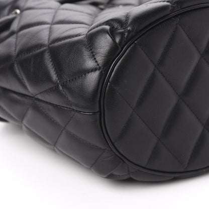Balenciaga Nappa Calfskin Quilted Touch B Bucket Bag Black 6 of 9