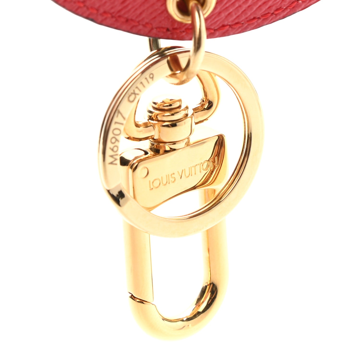 Louis Vuitton Denim Damier Monogram Patchwork Bag Charm Key Holder 5 of 5