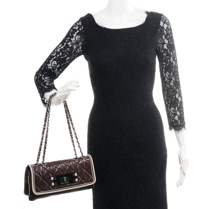 Chanel Lambskin East West Mademoiselle Flap Brown 2 of 7