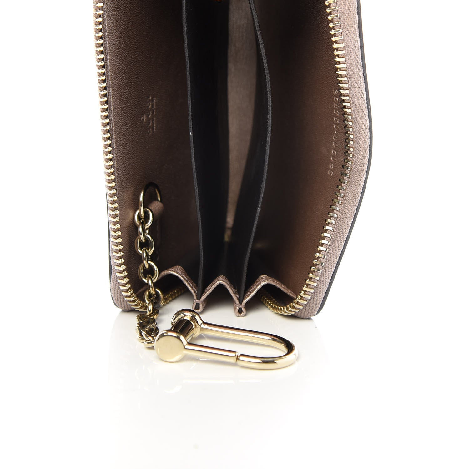 Gucci Patent Microguccissima Heart Detail Zip Around Card Case Pink 5 of 7