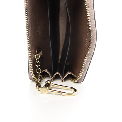 Gucci Patent Microguccissima Heart Detail Zip Around Card Case Pink 5 of 7