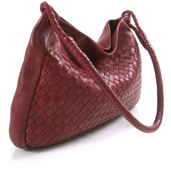 Bottega Veneta Woven Shoulder Bag Red 3 of 12