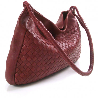 Bottega Veneta Woven Shoulder Bag Red 3 of 12