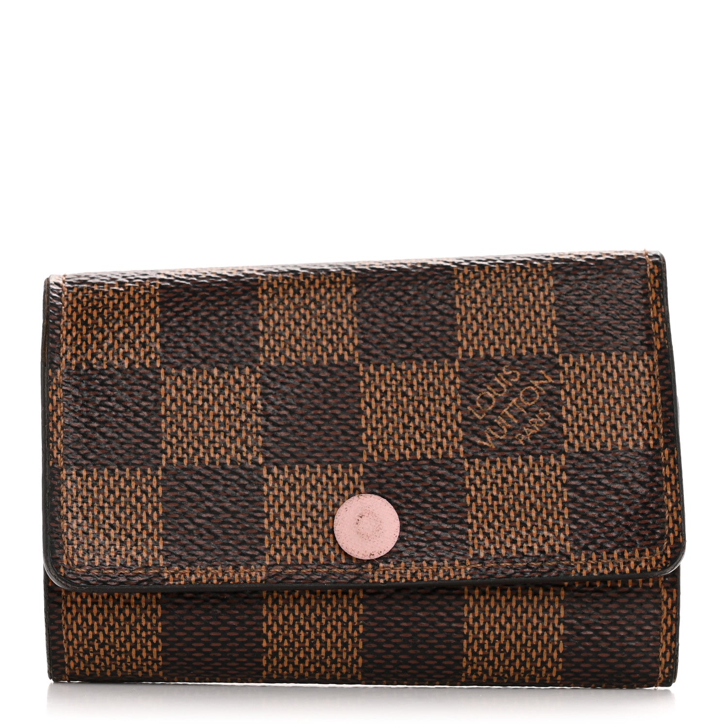 Louis Vuitton Damier Ebene Multicles 6 Key Holder Rose Ballerine 1 of 9