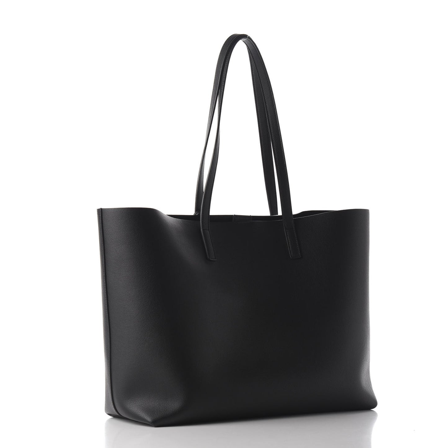 Calfskin Large Shopping Tote Black