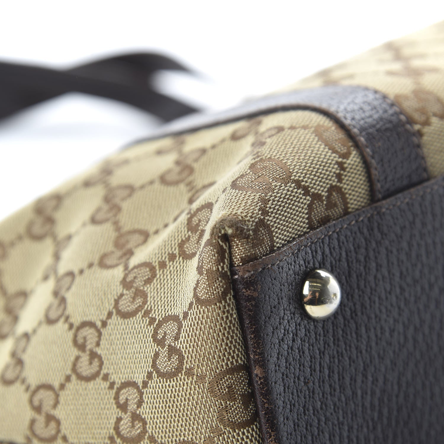 Gucci Monogram Medium Abbey Tote Dark Brown 10 of 11