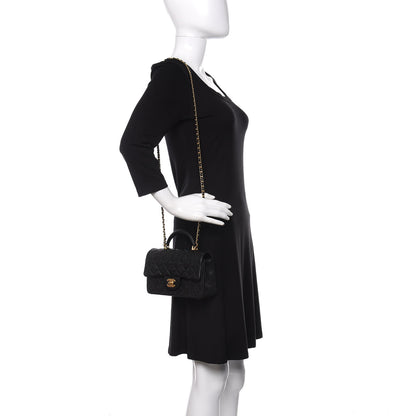 Chanel Caviar Quilted Mini Top Handle Rectangular Flap Black 2 of 10