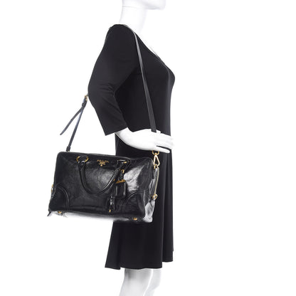 Prada Vitello Shine Bauletto Black 3 of 14