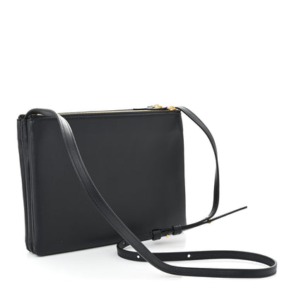 Celine Lambskin Large Trio Crossbody Bag Navy Blue 3 of 10
