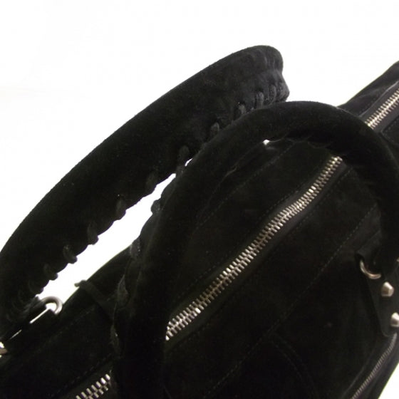 Balenciaga Baby Daim Suede Weekender Black 6 of 10