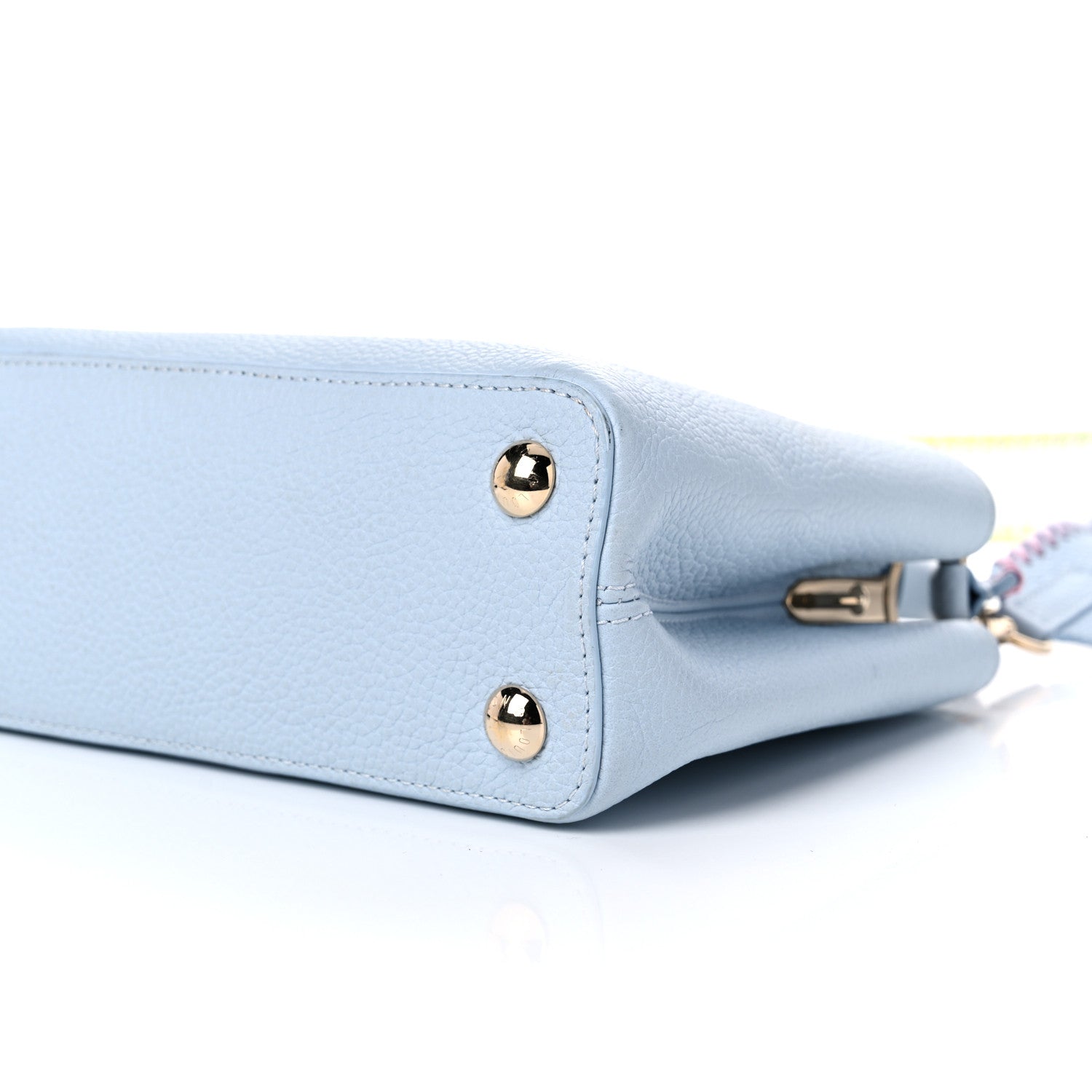Louis Vuitton Taurillon Capucines BB Wisteria Light Blue 7 of 11
