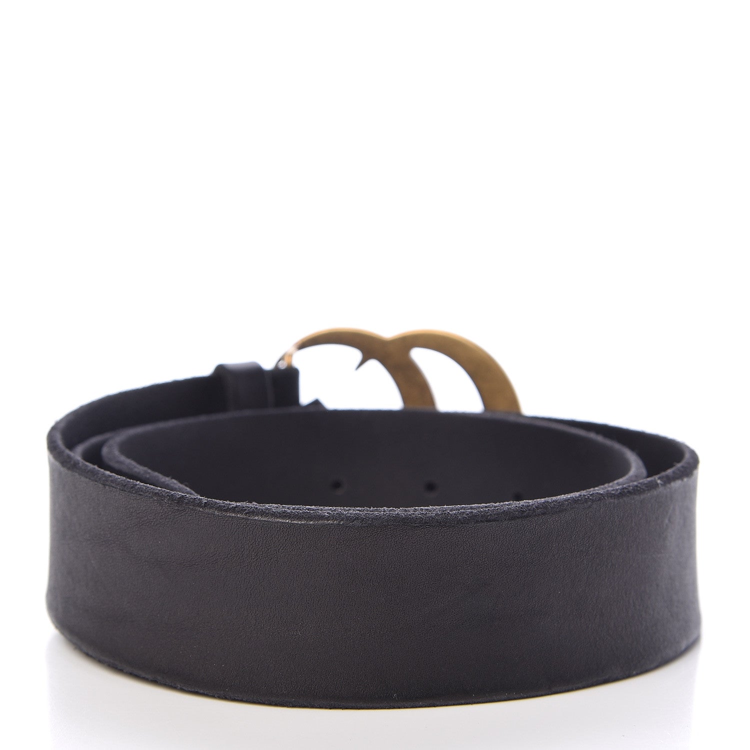 Gucci Faded Calfskin Double G 40mm Belt 85 34 Black 3 of 6