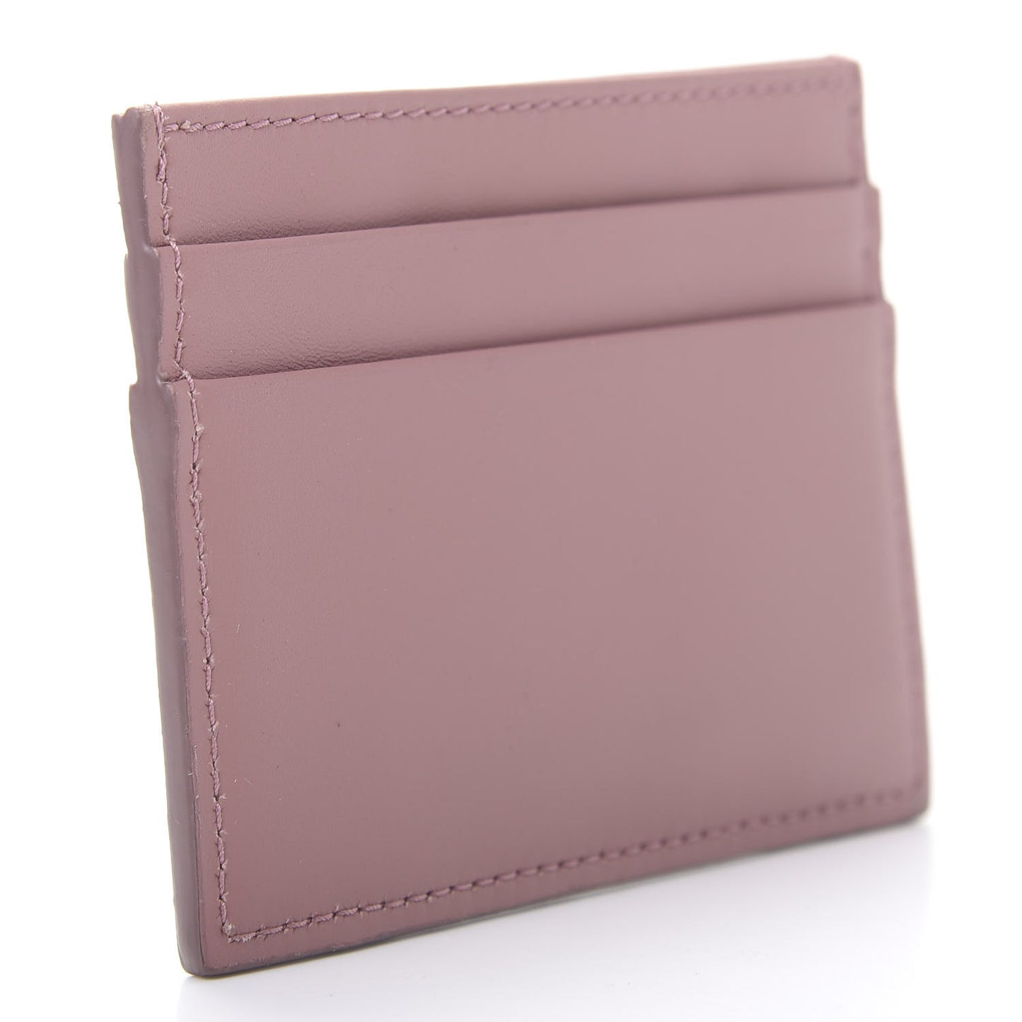 Vitello Morbido Pearl Logo Card Holder Rosa Polvere